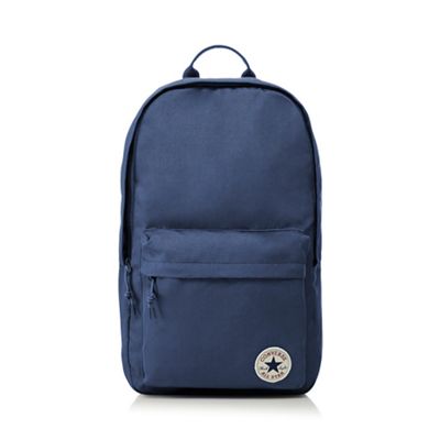 Dark blue logo detail backpack
